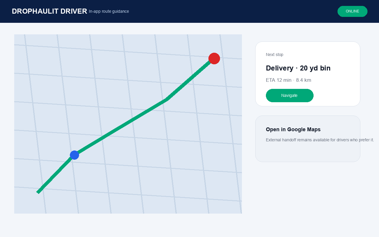 Navigate every stop - desktop