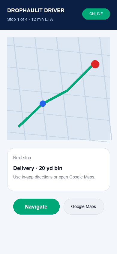 Navigate every stop - mobile