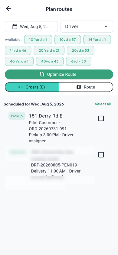 Dispatch & map - mobile